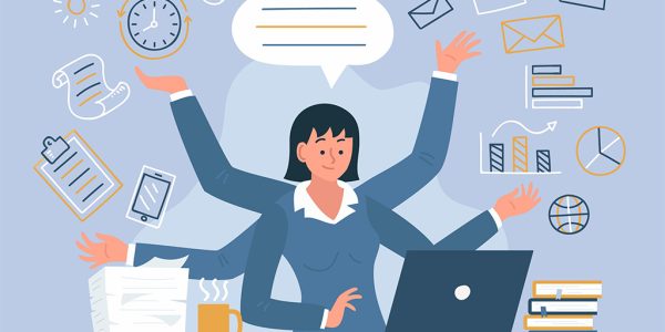 Grafik Bürokratie im Büro